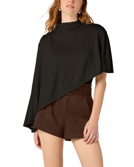 Astr The Label Astr the Label Jailene Asymmetric Hem Poncho Top