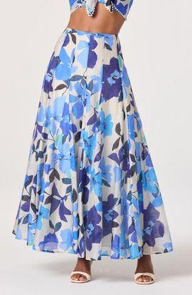 ASTR the Label ASTR the Label Kaley Floral Paneled Maxi Skirt