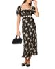 Astr The Label Astr the Label Kim Crochet Trim Square Neck Dress - 1