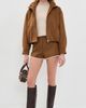ASTR the Label ASTR the Label Kya Faux Suede Shorts Chestnut - 5