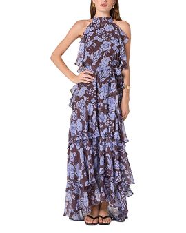Astr The Label Astr the Label Lae Halter Ruffled Dress