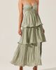 ASTR the Label ASTR the Label Lupin Plissé Sleeveles Tiered Maxi Dress - 1