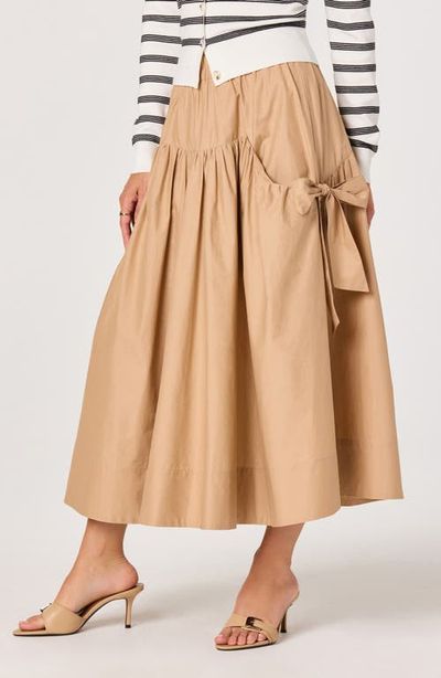 ASTR the Label ASTR the Label Lylah Bow Detail Cotton Skirt