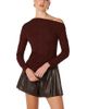 Astr The Label Astr the Label Miah Asymmetric Neck Top - 1