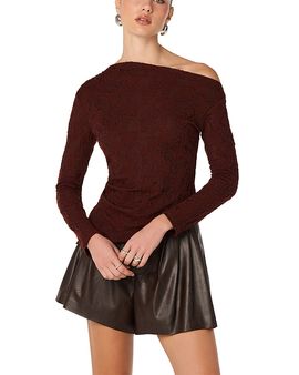 Astr The Label Astr the Label Miah Asymmetric Neck Top