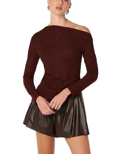 Astr The Label Astr the Label Miah Asymmetric Neck Top