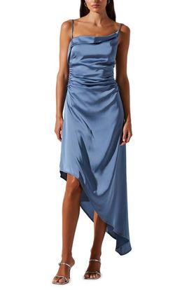 ASTR the Label ASTR the Label Mirie Asymmetric Satin Dress