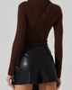 ASTR the Label ASTR the Label Neriah Twist Faux Leather Miniskort - 3