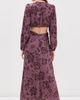 ASTR the Label ASTR the Label Quinn Dress Plum Floral - 3
