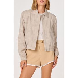 ASTR the Label ASTR the Label Reid Check Stretch Zip Jacket