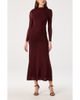 ASTR the Label ASTR the Label Romy Mock Neck Ruched Midi Dress - 1