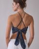 ASTR The Label ASTR The Label Shaniya High Neck Scarf Top in Navy, Women's at Urban Outfitters - 2
