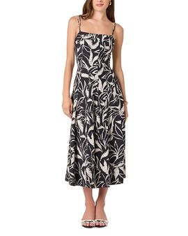 Astr The Label Astr the Label Sleeveless Floral Print Midi Dress