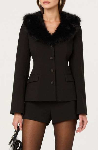 ASTR the Label ASTR the Label Stefani Jacket with Removable Faux Fur Collar