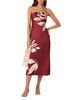 Astr The Label Astr the Label Strapless Oversized Floral Print Midi Dress - 2