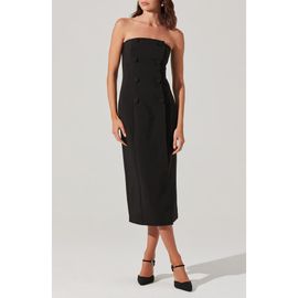 ASTR the Label ASTR the Label Strapless Tuxedo Midi Dress
