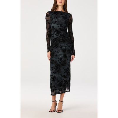 ASTR the Label ASTR the Label Syriah Floral Mesh Midi Dress
