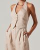 ASTR the Label ASTR the Label Tatum Halter Button Front Jumpsuit - 3