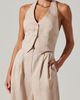 ASTR the Label ASTR the Label Tatum Halter Button Front Jumpsuit - 4