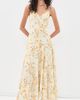 ASTR the Label ASTR the Label Tazia Maxi Dress Yellow Cream Floral - 2