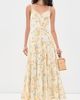 ASTR the Label ASTR the Label Tazia Maxi Dress Yellow Cream Floral - 5