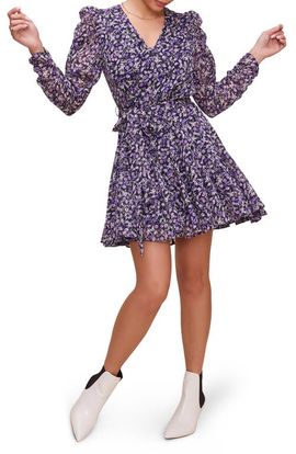 ASTR the Label ASTR the Label the Label Desiree Floral Long Sleeve Minidress
