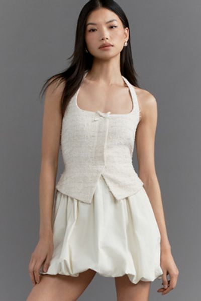 ASTR The Label Giavanna Halter Twofer Mini Dress