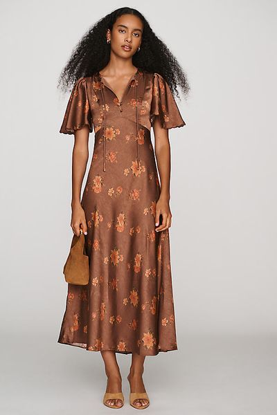 ASTR The Label Satin Maxi Dress