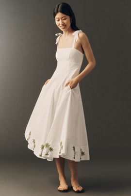 ASTR The Label Shiann 100% Cotton Midi Dress