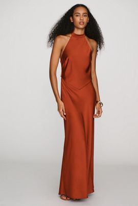 ASTR The Label Viridiana Halter-Neck Maxi Dress
