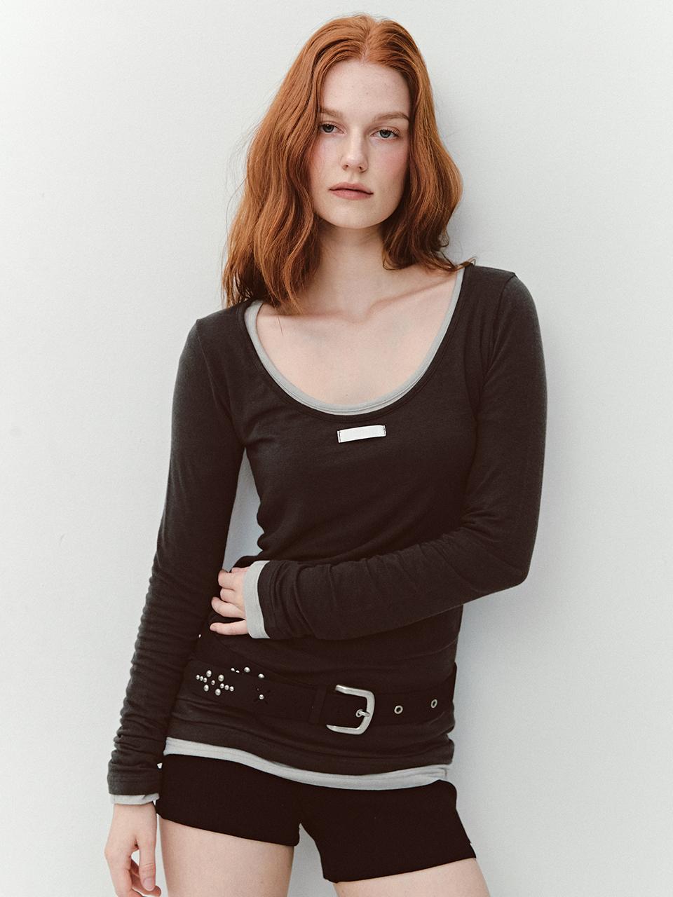 ASURA AS BASIC BACKLESS T (CHARCOAL)