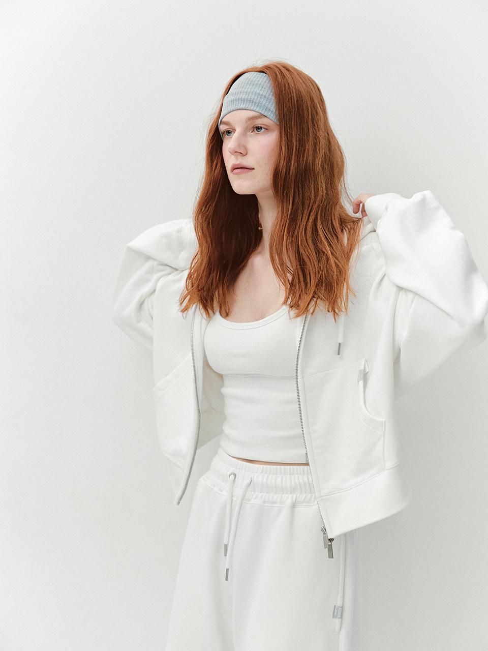 ASURA AS BASIC HOOD ZIP UP (IVORY)