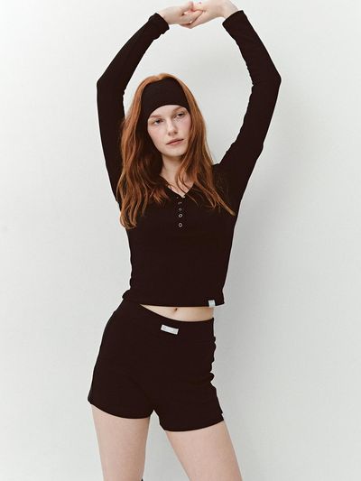 ASURA AS BASIC SNAP T (BLACK)