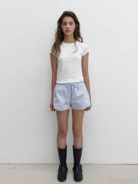ASURA Button Breeze Shorts (Blue Stripe)