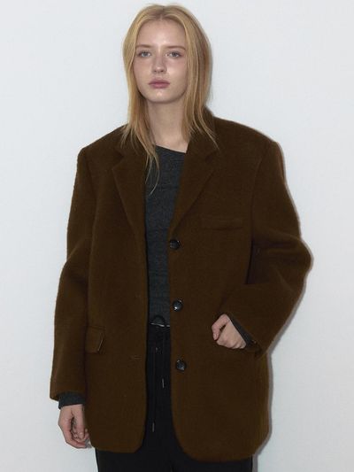 ASURA MOHAIR WOOL JACKET (BROWN)