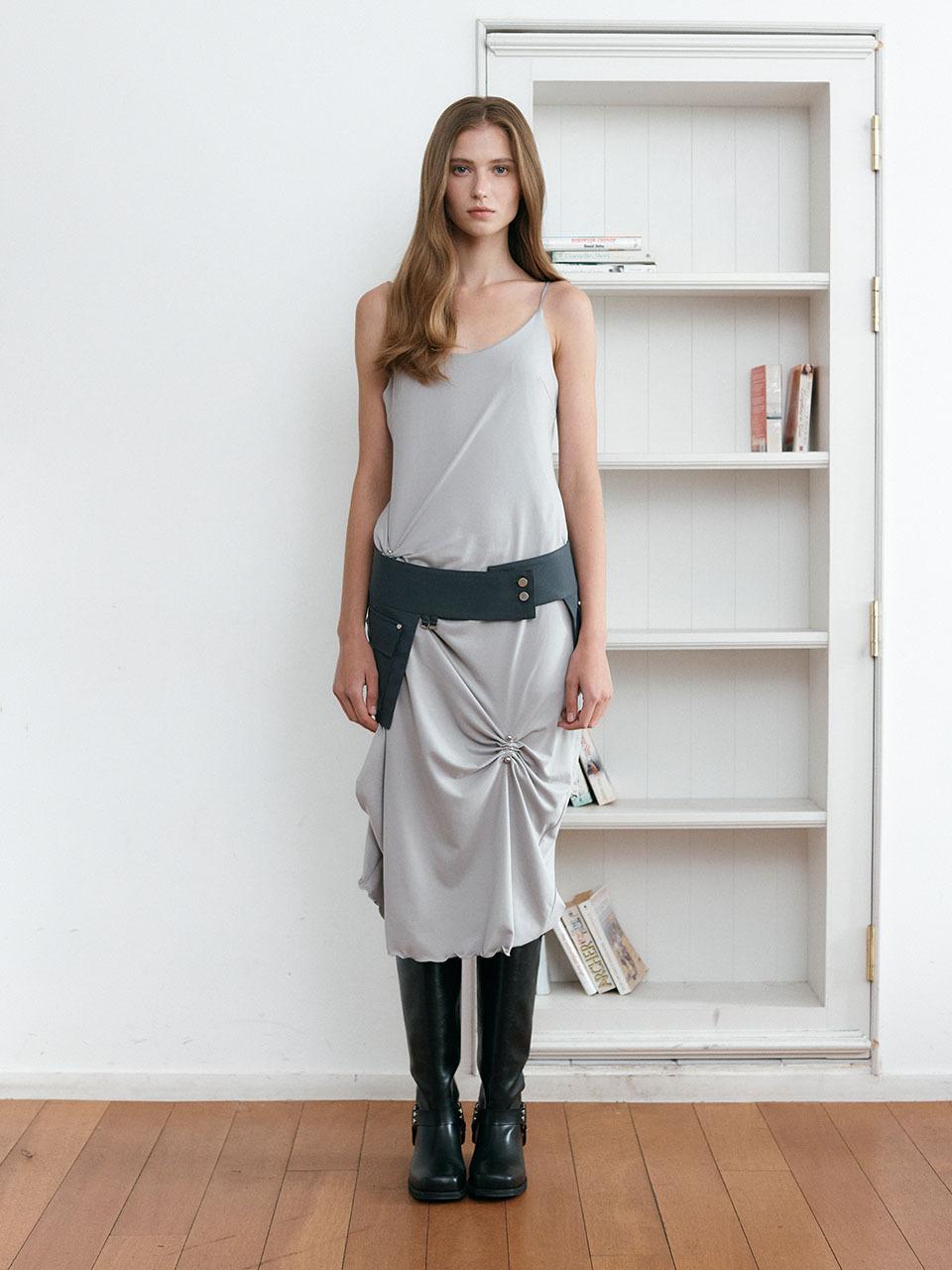ASURA SILVER BALL STRING DRESS (GREY)