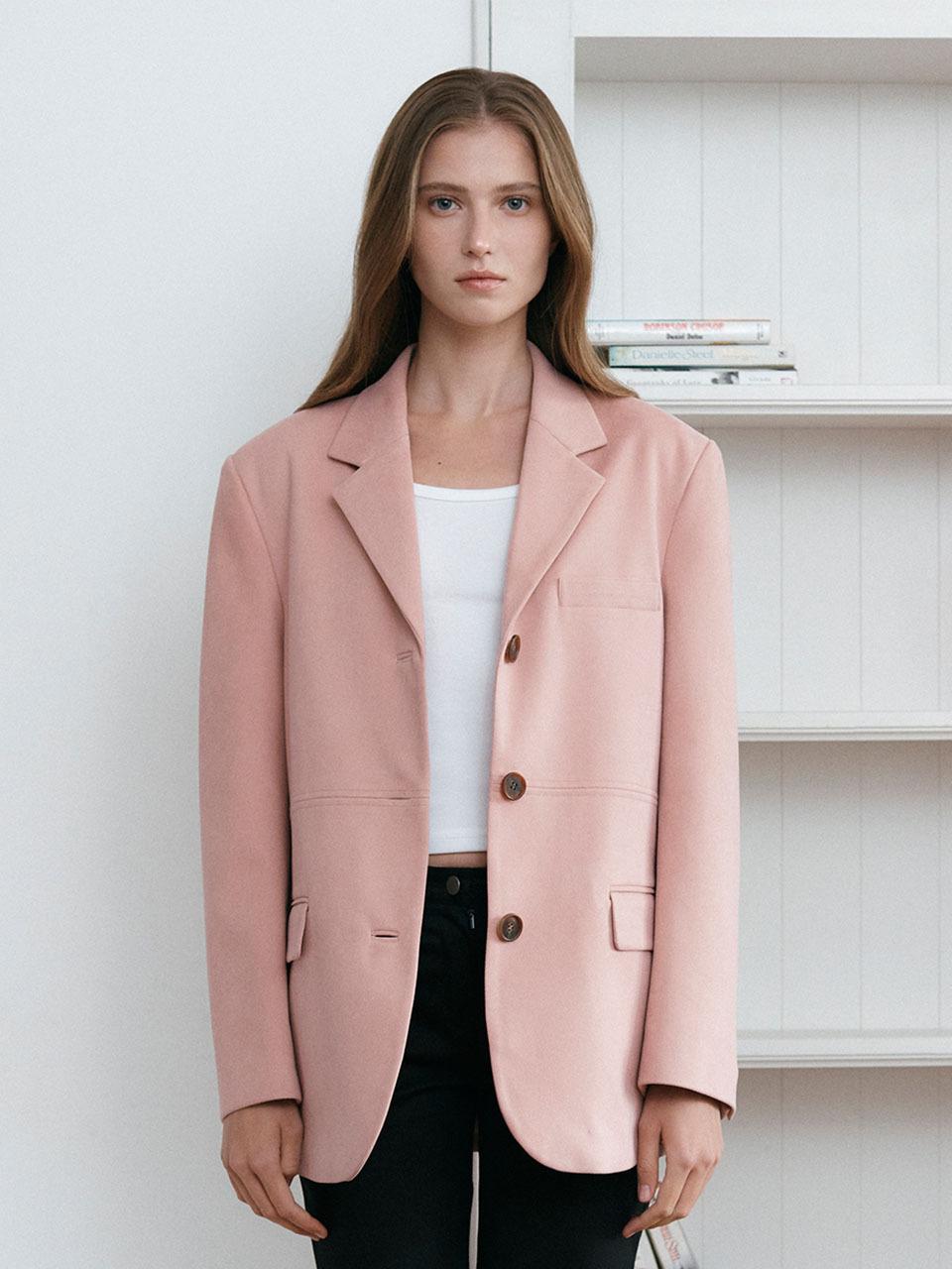 ASURA STITCH SUEDE JACKET [PINK]