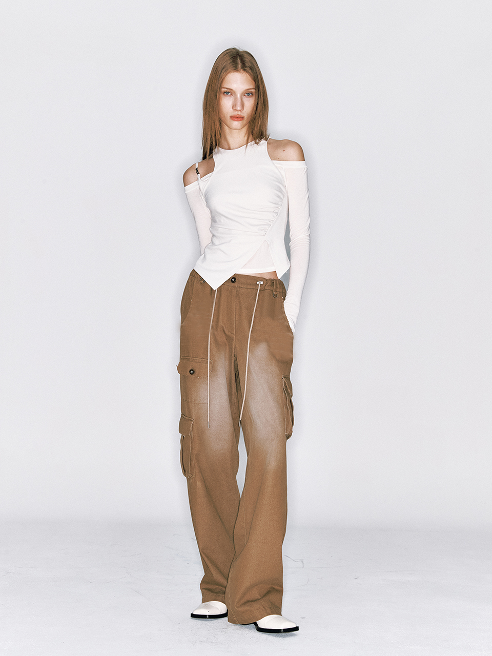 ASURA Washing Cargo Pants_Brown