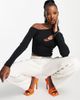 AsYou ASYOU bar tab asymmetric cut out top in black - 4