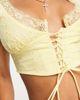 AsYou ASYOU broderie corset top in yellow - part of a set - 3