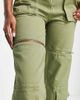 AsYou ASYOU cargo jean with pockets in khaki-Green - 3