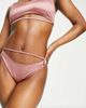 AsYou ASYOU cut out bikini bottom in pale pink-Red - 1
