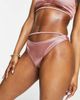 AsYou ASYOU cut out bikini bottom in pale pink-Red - 2
