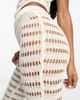 AsYou ASYOU knit crochet flare pants in cream - part of a set-White - 3