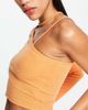 AsYou ASYOU one sleeve choker detail top in orange - 3