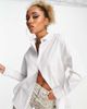 AsYou ASYOU oversized shirt in white - 1