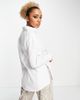 AsYou ASYOU oversized shirt in white - 2