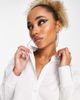 AsYou ASYOU oversized shirt in white - 4