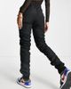 AsYou ASYOU ruched leg pant in black - 4