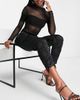 AsYou ASYOU ruched satin pants in black - 2